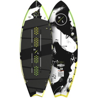 -Broadcast-Wakesurfer-Board / Grün / Gelb